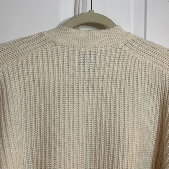 EUC LOULOU STUDIO women’s Harebells ribbed cashmere cardigan Ivory  sz small - Picture 8 of 8